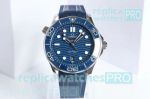 OM Factory Omega Seamaster Diver 300m Watch Blue Rubber Strap - Swiss 8800
